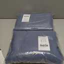 NICETOWN Blackout Curtains for Living Curtains, Triple Weave Home Decoration Thermal Insulated Solid Blackout Curtains & Drapes for Nursery (Stone Blue, Set of 2, 42-inch x 63-inch)