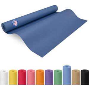 24" x 1200" (100 feet) Blue Kraft Paper Roll - USA-Made Quality Craft Paper for Gift Wrapping, Kids' Arts & Crafts, School Projects - 100% Recycled Natural Material 50lb Thickness by IDL Packaging