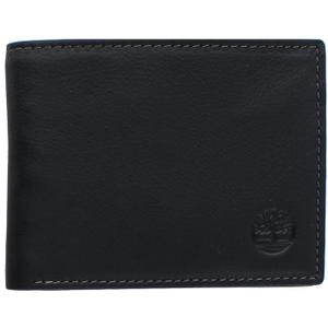 Timberland Men's Wellington Leather Rfid Bifold Commuter Security Wallet (Black)