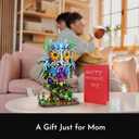 Sillbird Flower Owl Building Sets for Adults Creative Gifts for Mom Wife Women Her Girlfriend Couple, Home Decor or Table Centerpieces - Buildable Floral Animals Botanical Collection