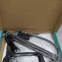 30X 10X Extra Large Floor Magnifying Glass with Light and Stand,60 LED Flexible Gooseneck Floor Magnifying Lamp with 5 Color Modes, 2-in-1 Lighted Magnifiers for Close Work, Sewing,Crafts, Painting (Black)