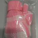 Dog Sweater Dress Plaid Knitwear for Small Medium Dogs Warm Puppy Pet Turtleneck Stretch Pullover Cute Fall Winter Vest Clothes with Leash Hole for Christmas (Pink, XS)