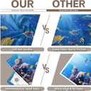 7x5ft Under The Sea Photography Backdrop Ocean Underwater World Background Aquarium Coral Baby Shower Decorations Birthday Party Photo Banner