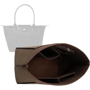 Lckaey Purse Organizer Insert for Longchamp Le Pliage Neo Handbags Insert Organizer 1012coffee-M
