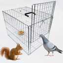 Animal Trap Cage Pigeon Chicken Squirrel Chipmunk Outside Trapping Live Small Animal Bird Trap Cage (15.7"*11.8"*11.8"/Small)