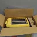 Holstein Housewares 2-Slice Toaster with 7 Browning Settings, Extra-Wide Slots, Reheat, Defrost, Cancel, High-Lift Release, Removable Crumb Tray – Compact Stainless Steel, Yellow