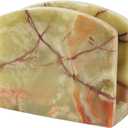 Radicaln Marble Napkin Holder 5.5" Inches Green Onyx Handmade Simple Modern Home & Kitchen Paper Towel Holder Countertop - Used as Utensil Holder, Home Dcor
