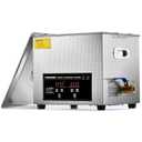 CREWORKS 10L Digital Ultrasonic Cleaning Machine with Heater & Timer, 240W Stainless Steel Ultrasonic Washing Machine, 2.6 gal Sonic Parts Cleaning Machine for Jewelry Glasses Auto Tool Machine Part