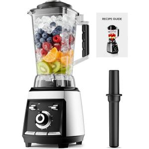 Colarlemo 1800 WP Smoothie Blenders for Kitchen, 30,000 RPM Large Blender for Smoothies, Ice Crushing & Frozen Fruit Heavy Duty Grinder with 68oz BPA-Free Pitcher, Adjustment Speed Knob, Silver