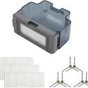 Robot Vacuum Replacements Parts Fit For Lefant M210/M213/M210b, For Okp K2 K2p K3 K4 K5 L1 K2p Robot Vacuum Cleaner, Vacuum Dust Pan, Side Sweep Edge Brush HEPA Filter (Dustbin& Filter&Sweep-10pc)