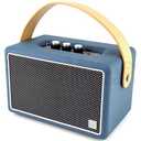 Vintage Bluetooth Speakers, KONEX 40W Leather Portable Wireless Speaker, Bluetooth 4.2 Heavy Bass Music Player, 20H Long Playtime, Mid Century Modern Decor for Home, Office, Party, Gift for Friend