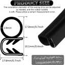 Heavy Duty Automotive Door Weather Stripping 10Ft Car Door Rubber Edge Trim Seal Strip Gasket with Side Bulb for Car Bus Camper Boat RV Truck Doors