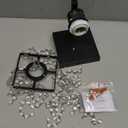 XiNBEi Lighting Crystal Wall Sconce, Modern Bathroom Sconce Light with K9 Clear Crystal Strands Shade Single Black Sconces Wall Lighting for Bath Bedroom Living Room XB-W327-1-MB