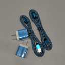 Android Phone Charger Micro Cable,4-Pack Wall Plug 1A/5V Power Adapter with 6ft Nylon Braided Fast Charging Micro USB Cord Compatible Samsung Galaxy S7 S6 Edge S4 Note 5, Moto G5 Plus E4 G6 Play, HTC (Blue)