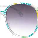 A.J. Morgan 80s Inspired Printed Overized Sunglasses Round