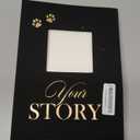 Lanpn Cute Puppy Photo Album 4x6 300 Pockets, Linen Cover Holds 300 Horizontal 4 x 6 Photos with Memo Writing Area Dogs Memory Book Keepsake for Dog Lovers Beige (Black)