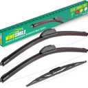 26" 19" 16" Windshield Wiper Blades Replacement for Toyota Sienna 2005 2006 2007 2008 2009 2010 Premium All Weather Front Rear Wipers Set - OEM Quality (Pack of 3)