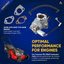 Canamax 951-05149 Huayi 4P90F Engine Carburetor Replacement - Compatible with Husky MTD LT4200 T1000 T1200 R1000 4P90HUA HY-4P90F Cub Cadet CC760ES 12AE76JU 4P90JUC 4P90MUD 420CC Lawn Mower