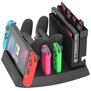 Skywin Switch Charging Dock and Game Holder for Switch Console, Joycon and Pro Controllers, Up to 28 Games