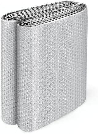 Reflective Window Insulation, Double Reflective Bubble Insulations Sheet, Aluminum Foil Bubble Shield, Reflectix Insulation Roll Maintain RoomTemperature for RV Windows (48IN X 10FT)