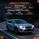 GEARLAST Front CV Axle Shaft Assembly Set for Subaru Forester