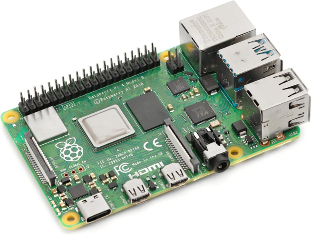 Raspberry Pi 4 Model B 4GB Development Board 1.5GHz Bluetooth 5.0 WiFi Multifunctional Universal Development Board Learning Board for Python Linux Programming