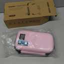 Insulin Cooler Travel Case Diabetic Medication Bag With Thermometer Temperature Display Medication Diabetic Cooler Travel Medicine Organizer Bag for women & 2 Ice Pack-Pink