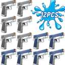 12 Pack Water Gun for Kids, Squirt Guns Bulk Small Manual Water Soaker Gun Toy, Summer Swimming Pool Beach Party Play Water Fighting Toys Gifts for Boys Girls Children (6 Blue & 6 Gray)