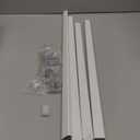 DoubleFill 4PCS sidelight curtain rods 18" - 28" flat curtain rod Sash Curtain Rods for Window Cupboard Closet