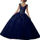 MUXXN Women's Gorgeous Spaghetti Strap V Neck Stain Split Evening Party Maxi Dress