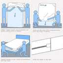 Moonsea Queen Mattress Protector Zippered (10/11/12/13/14 Inchs), Soft Terry Surface Mattress Encasement, 6-Side Waterproof Mattress Cover for Kids, Well Zipper, Noiseless, for Queen Mattress 60 * 80