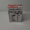 Hamilton Beach 47621 The Scoop Single Serve Coffee Maker & Fast Grounds Brewer for 8-14oz. Cups, Brews in Minutes, Next Gen, White