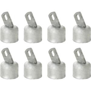 Chain Link Fence Loop Cap1-5/8" Top Rail End CapGalvanized Steel Chain Link Fence Parts for 1-5/8" Outside Diameter Top Rail Pipe (1-5/8")