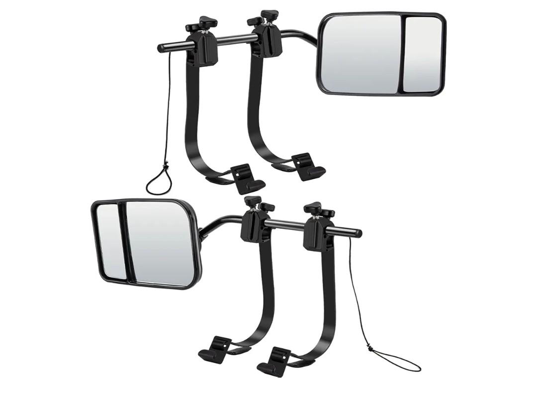 CICMOD Towing Mirrors Universal Clip-on Mirror Extenders for Towing Cars Trailer Truck Boat - Pack of 2