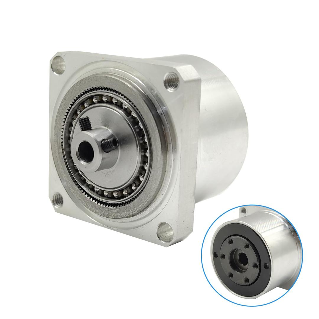 Harmonic Gear Drive Reducer Small Strain Wave Gearbox Gearbox 100:1 Rotary Reduction Actuator, Fits Nema 17 Stepper Motor (Flange Output)