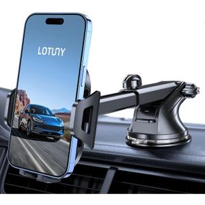 Phone Holders for Your Car Upgraded Car Phone Holder Mount Hands Free Universal Automobile Cradle for Dashboard Windshield, Compatible with iPhone Samsung Google and All Phones