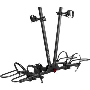 Young Hitch Mounted 2-Bike Rack with Two Posts for Standard, Mountain, Fat Tire Bikes, fit Car, SUV, Van, RV, Trailer, 200 lbs. Capacity
