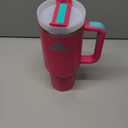 STANLEY Quencher H2.0 Tumbler with Handle and Straw 40 oz | Flowstate 3-Position Lid | Cup Holder Compatible for Travel | Insulated Stainless Steel Cup | BPA-Free | Violet Blossom