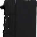 Kipling Spontaneous Softside Spinner Wheel Luggage, Integrated TSA Accepted Lock, Black Noir, Checked-Large,KI4193