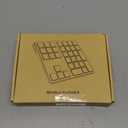 Doohoeek Bluetooth & 2.4G USB Wireless Numeric Keypad for Laptops, PC Computers Macbooks & Tablets, Dual Mode Number pad 34 Keys with 7-Color Backlit for Windows, MacOS & iOS, Gray (Grey)