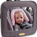 GoldBug Soft Sided Rear & Forward Facing Safety Mirror for Baby & Toddler - Shatter Resistant - Jumbo Baby Car Mirror
