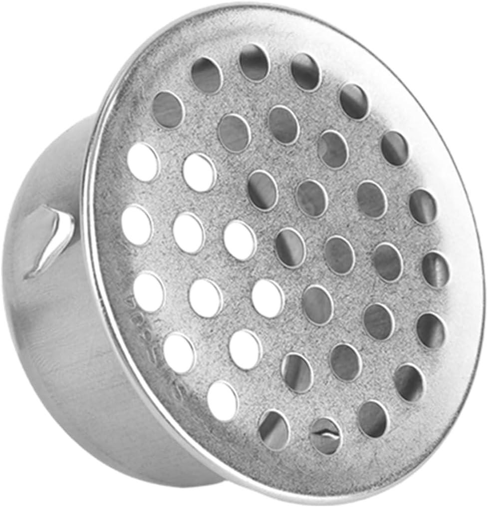 PVC Termination Cap, Stainless Steel PVC Termination Mesh Screen Cover for 2 Inch Inner Diameter Round Mesh Screen Vent Cover for Furnace and Roof Vent Cap (Silver)