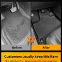 All Weather Floor Mats for Toyota Highlander 2013 2012 2011 2010 2009 2008 (Not for Hybrid), Heavy Duty Rubber Waterproof Car Accessories Custom Fit for Front & Rear Row Backseat, Black