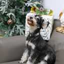 ARING PET Christmas Dog Collar, Cute Red Green Plaid Cotton Lightweight Pet Puppy Collars for Small Medium Large Dogs-L