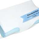 Derila Cooling Pillowcase Optimal Temperature Control for Your Memory Foam Pillow for Perfect Sleep. Quality Material White Pillow Cover