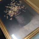 Vintage Moody Floral Gold Framed Canvas Wall Art 16x24
