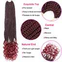 7 Packs 10 Inch Boho Goddess Box Braids Crochet Hair for Black Women (TBug#, 10 Inch (Pack of 7))