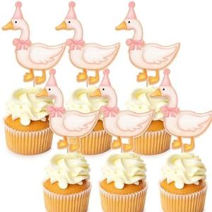 Pack of 2, Epakh 40 Pcs Silly Goose Cupcake Toppers Bulk Silly Goose Baby Shower Decorations Birthday White Cake Topper Decorations for Funny Theme Party Supplies Favors(Pink) Pack of 2, Epakh 40 Pcs Silly Goose Cupcake Toppers Bulk Silly Goose Baby Shower Decorations Birthday White Cake Topper Decorations for Funny Theme Party Supplies Favors(Pink)