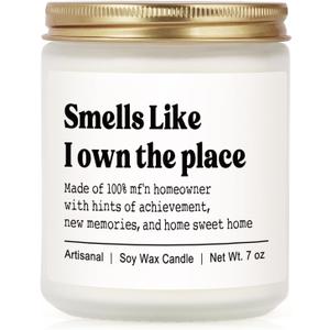 Niyewsor House Warming Gifts, New House/Home Candle, Best Housewarming Gift 2025, Closing Gifts for Home Buyers, New Homeowner, First Apartment Essentials, Handmade, 7oz