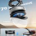 Lamicall Car Phone Mount - [70 LBS Strongest Suction] for Magsafe Car Mount, 360 Adjustable Suction Cup Phone Mount Dashboard Windshield Vacuum Magnetic Phone Holder for Car Silver